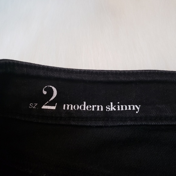 LOFT Modern Skinny Black Jeans - Picture 5 of 7